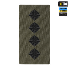 M-Tac погон на липучці Капітан (вишивка) Ranger Green