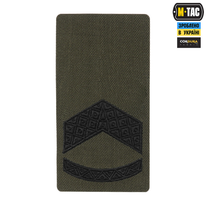 M-Tac погон на липучці Штаб-Сержант (вишивка) Ranger Green