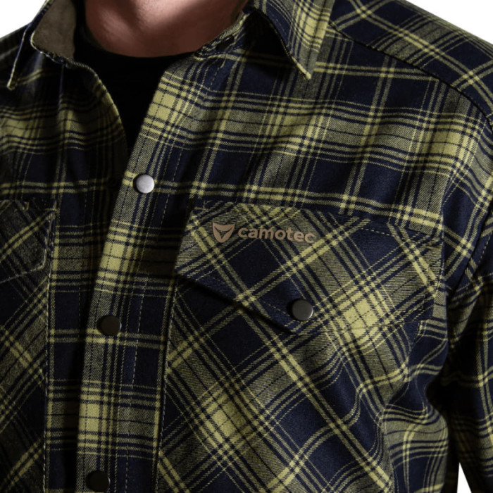 Сорочка "Буревій" (лого Tan) Lime Green/Navy 8659 XL(р)