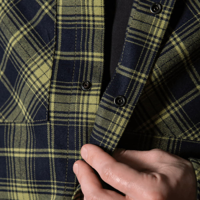 Сорочка "Буревій" (лого Tan) Lime Green/Navy 8659 XL(р)