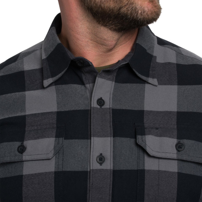 Сорочка PW-True Grey Checkered 2XL/R Helikon GREYMAN - NYLON SORONA BLEND H3572-PW