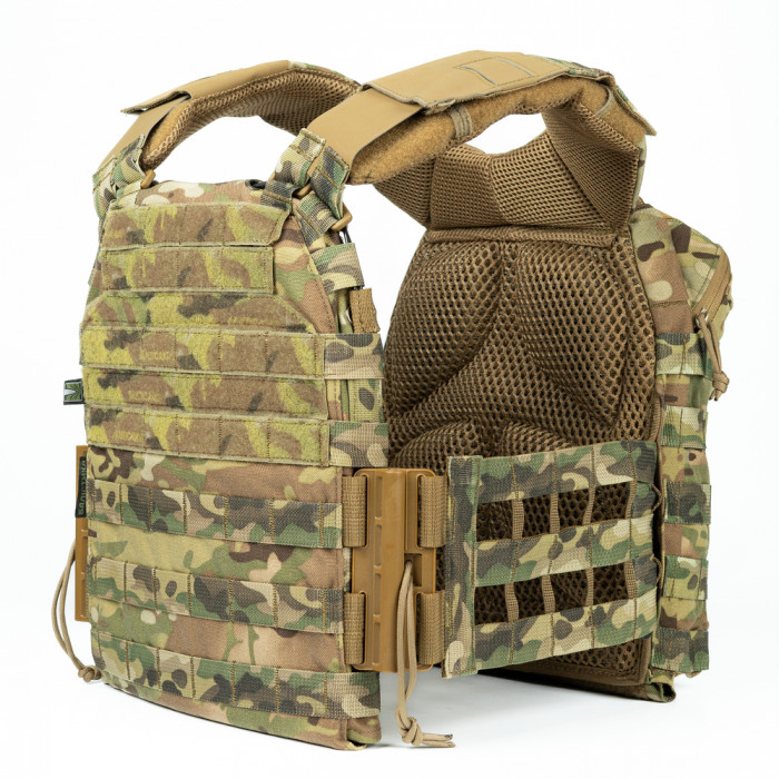 Плитоноска М3 Pro (Мультикам неоригінальний) з системою швидкого скидання Plate carrier Балістика 10