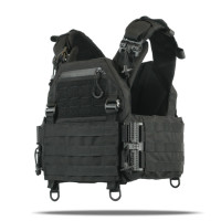 Плитоноска StrykeR (Plate Carrier) із швидким скиданням (камербанд скелет) AEGIS Чорна (Black) GEN 3