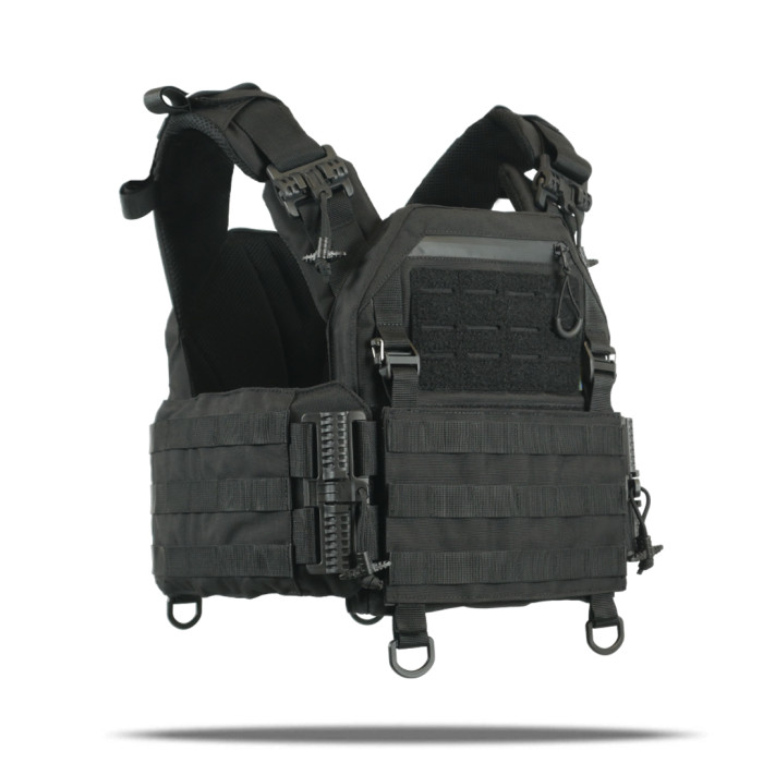 Плитоноска StrykeR (Plate Carrier) із швидким скиданням (камербанд скелет) AEGIS Чорна (Black) GEN 3