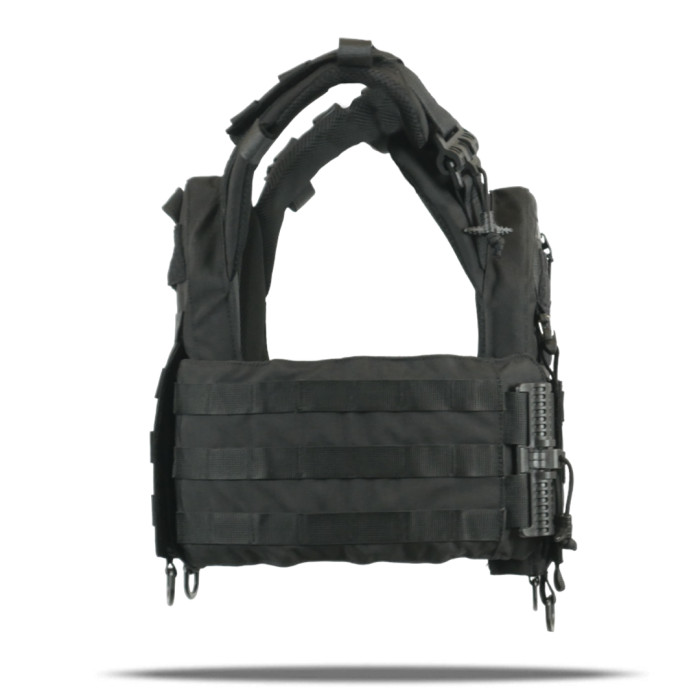 Плитоноска StrykeR (Plate Carrier) із швидким скиданням (камербанд скелет) AEGIS Чорна (Black) GEN 3