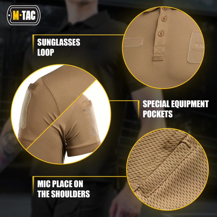 M-Tac поло Elite Tactical Coolmax Black L