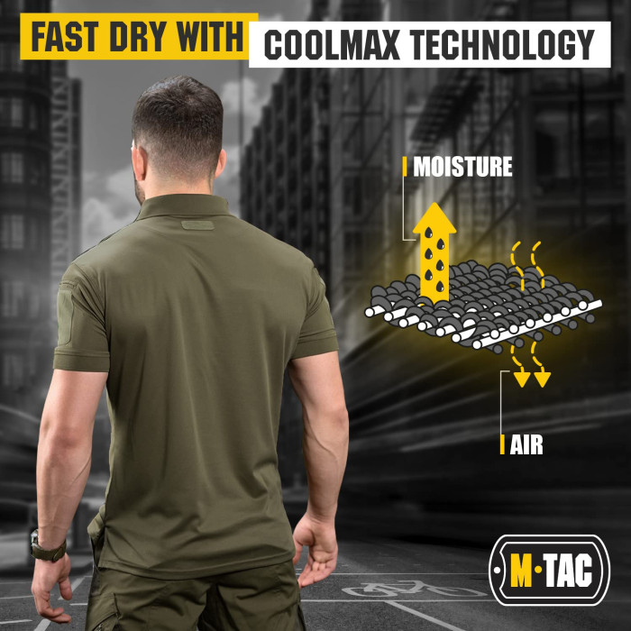 M-Tac поло Elite Tactical Coolmax Olive M