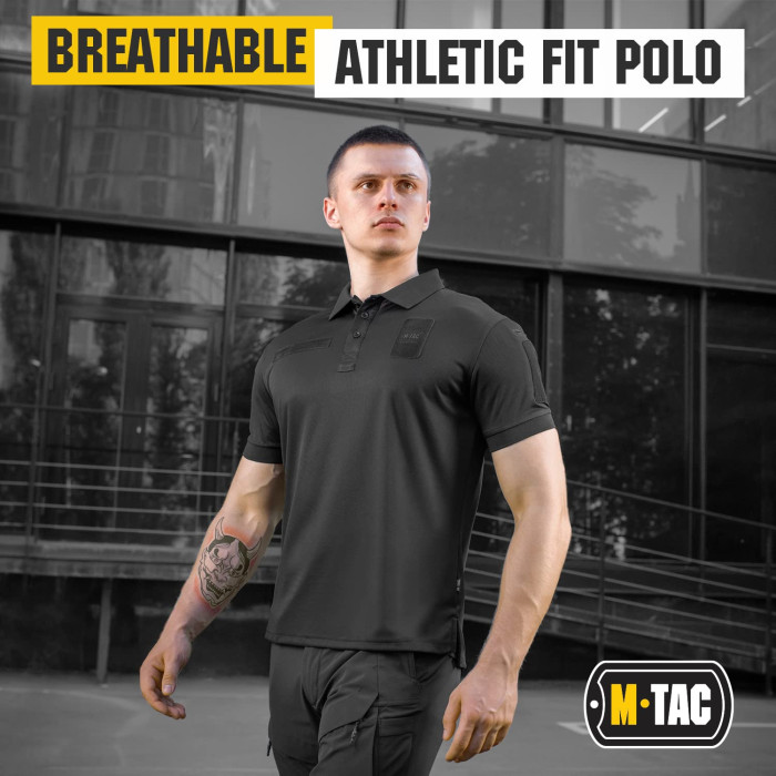 M-Tac поло Elite Tactical Coolmax Black L