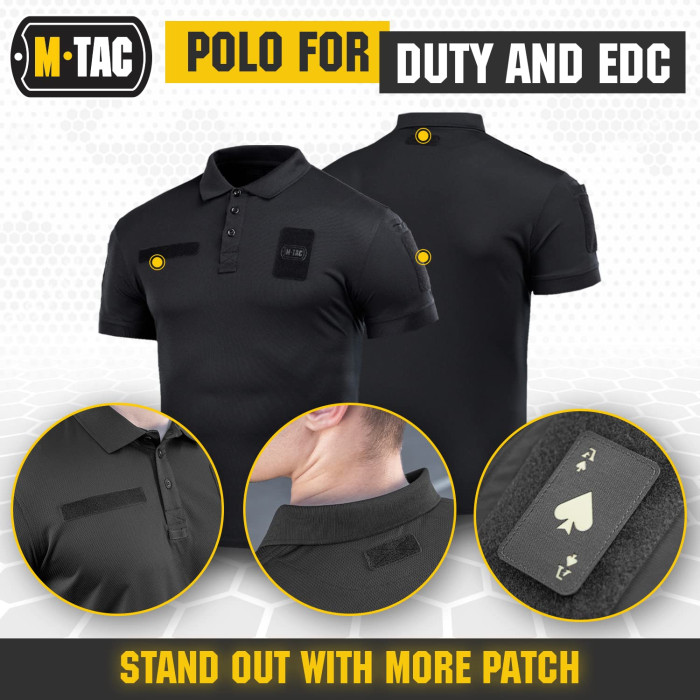 M-Tac поло Elite Tactical Coolmax Black L