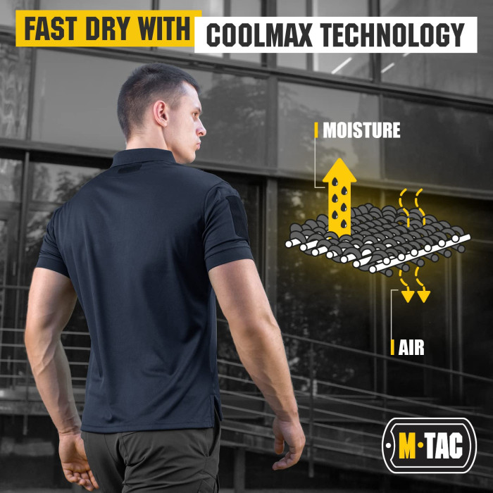 M-Tac поло Elite Tactical Coolmax Black L