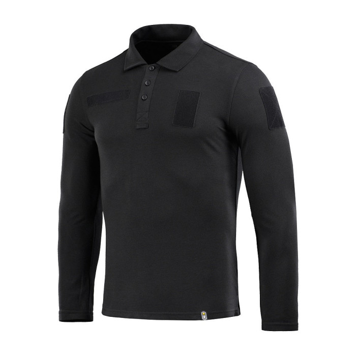 M-Tac поло тактичне довгий рукав 65/35 Black XS
