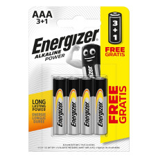 Батарейка ENERGIZER лужна Power AAA/LR03 (бл-3+1шт) 6429529