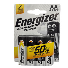 Батарейка ENERGIZER лужна AA/LR6 (бл-3+1шт) 6429519