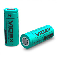 Акумулятор VIDEX без захисту 5000mAh 26650/5000