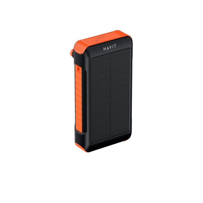 Power Bank HAVIT Black 20000 mAh захищений  з сонячною батареєю  HV-PB5126
