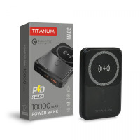 Power Bank TITANUM Black 10000 mAh Wireless 22.5W QC+PD TPB-MA02