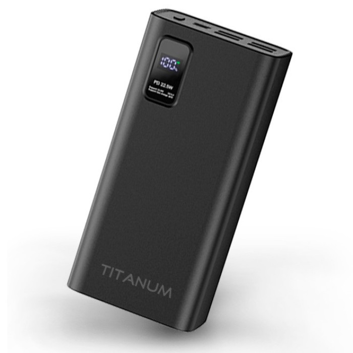 Power Bank TITANUM Black 30000 mAh 22.5 W QC+PD TPB-728S