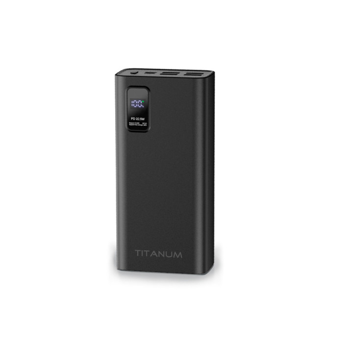Power Bank TITANUM Black 30000 mAh 22.5 W QC+PD TPB-728S