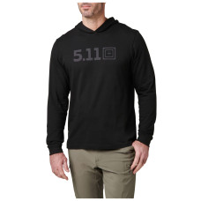 Реглан Black 2XL 5.11 Tactical Hooded Long Sleeve 76165-019