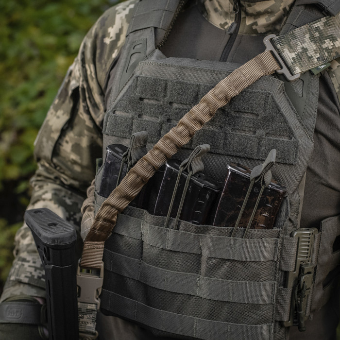 M-Tac ремінь збройовий  одноточковий еластичний Multicam