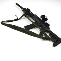 Ремінь збройовий RAGNAROK триточковий з широким наплічником "KRAKEN" carbine Олива