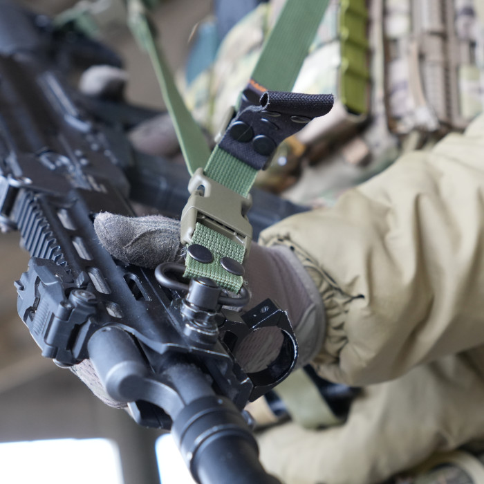 Ремінь збройовий RAGNAROK триточковий з широким наплічником "KRAKEN" carbine Олива