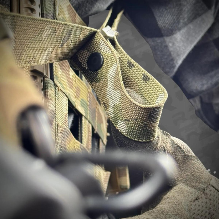 Ремінь збройовий RAGNAROK триточковий з широким наплічником "KRAKEN" carbine Мультикам