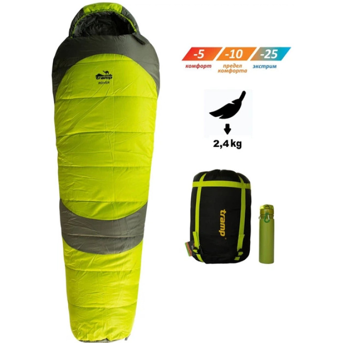 Спальник TRAMP Olive Rover Regular правий UTRS-050R-R