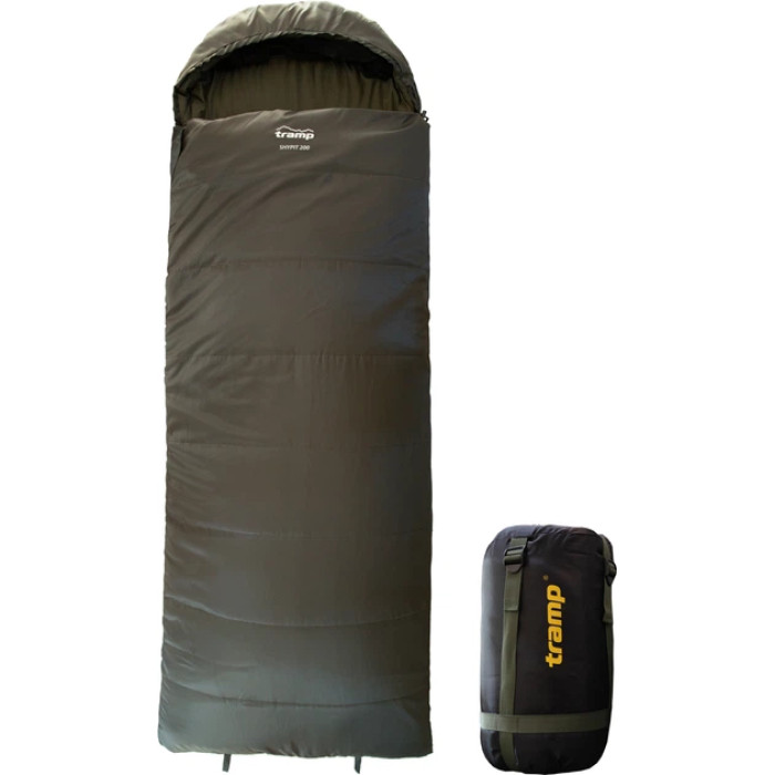 Спальник TRAMP Olive Shypit 200 ковдра з капюш правий 220/80 UTRS-059R-R
