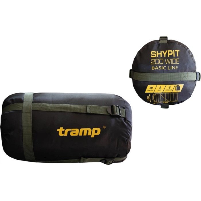 Спальник TRAMP Olive Shypit 200 ковдра з капюш лівий 220/80  UTRS-059R-L