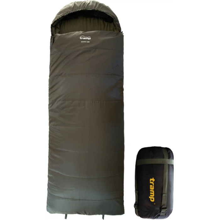 Спальник TRAMP Olive Shypit 200 ковдра з капюш лівий 220/80  UTRS-059R-L