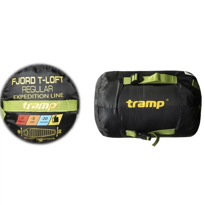 Спальник TRAMP Olive Fjord T-LOFT Regular лівий UTRS-094R-L