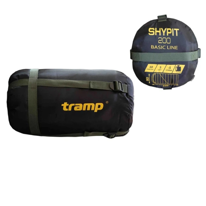 Спальник TRAMP Olive Shypit 200 ковдра з капюш правий 220/80 UTRS-059R-R