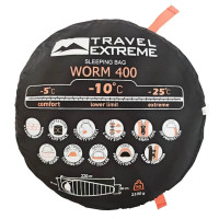 Спальник TRAVEL EXTREME R TE WORM 400 TE-10032