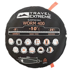 Спальник TRAVEL EXTREME L TE WORM 400 TE-10032