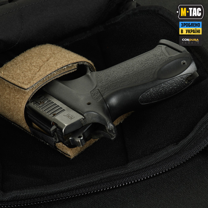 M-Tac сумка Sphaera Hardsling Bag Large з липучкою Elite Black