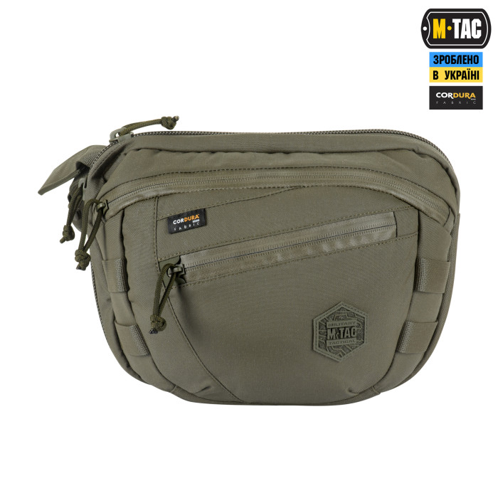 M-Tac сумка Sphaera Hardsling Bag Large з липучкою Elite Ranger Green