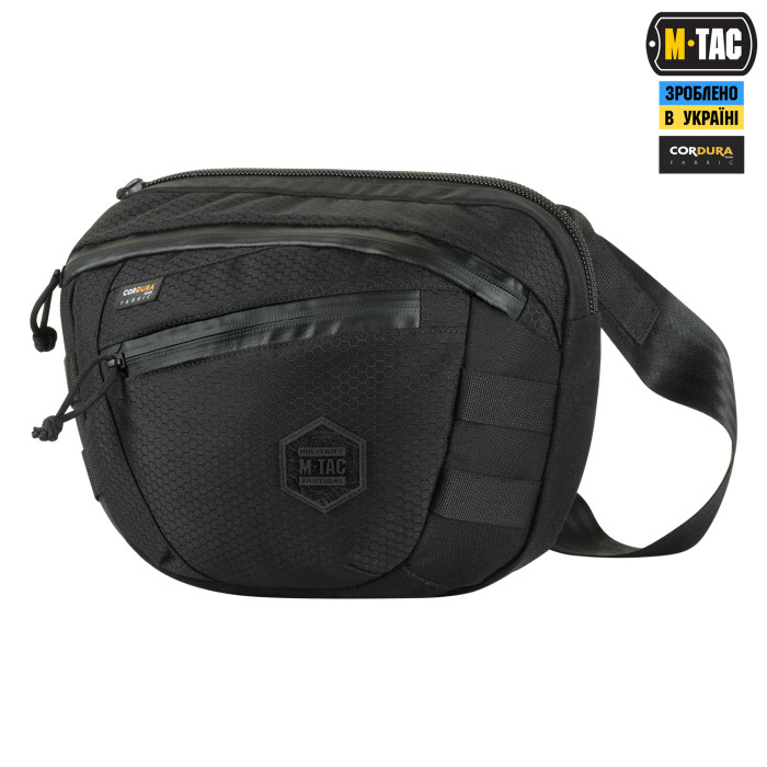 M-Tac сумка Sphaera Hex Hardsling Bag Large з липучкою Elite Multicam Black/Black