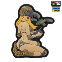 Нашивка Tactical girl №7 PVC MC
