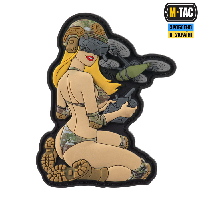 Нашивка Tactical girl №7 PVC MC