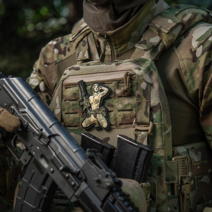 Нашивка Tactical girl №7 Skandinavik with Mjöllnir PVC MC