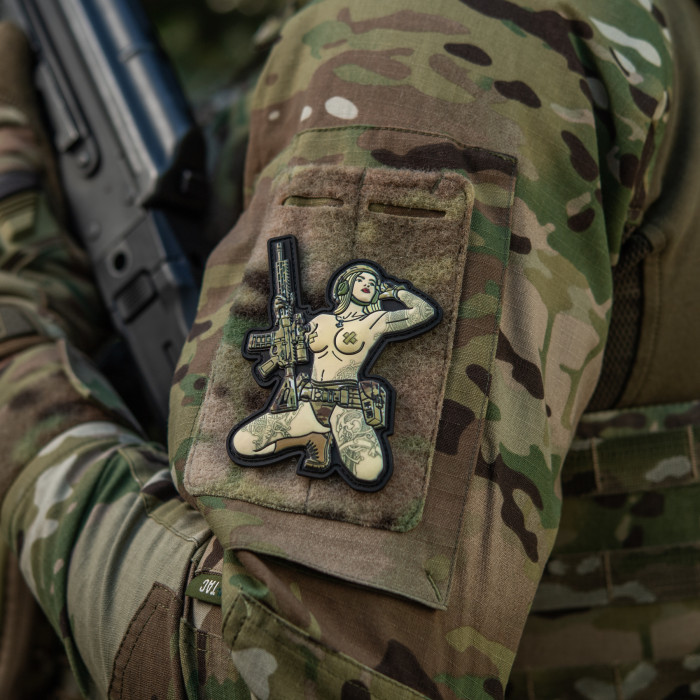 Нашивка Tactical girl №7 Skandinavik with Mjöllnir PVC MC