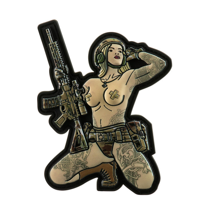 Нашивка Tactical girl №7 Skandinavik with Mjöllnir PVC MC