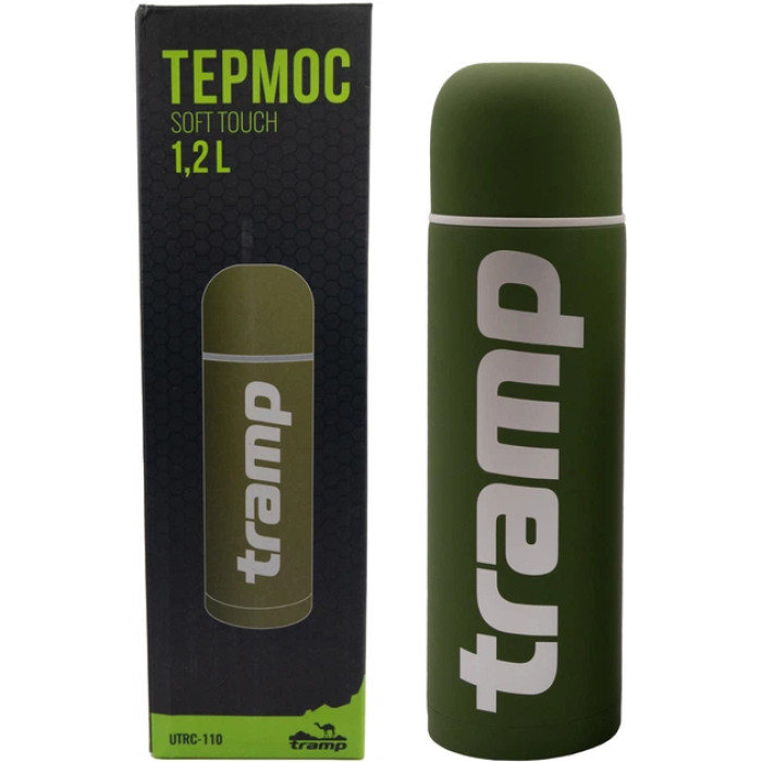 Термос TRAMP Khaki Soft Touch 1.2 л  UTRC-110