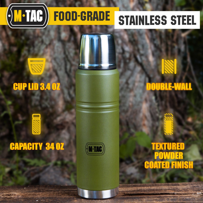M-Tac термос 1000 мл чорн./нерж.