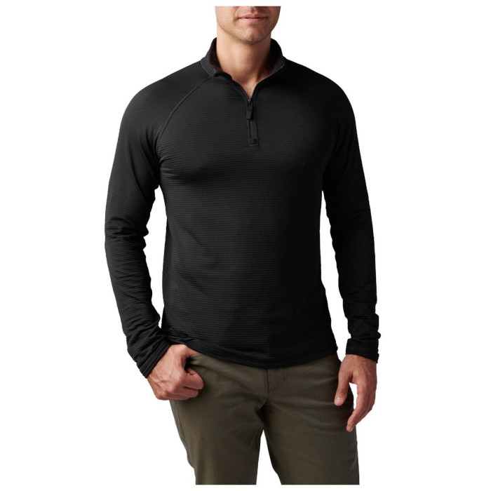 Термореглан Black 2XL 5.11 Stratos 1/4 Zip 72235-019