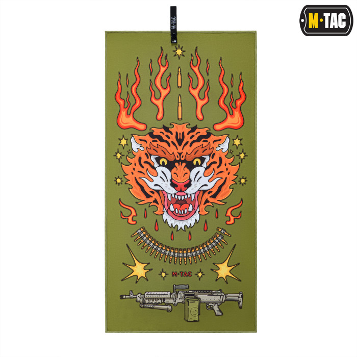 M-Tac рушник мікрофібра Tiger 80х40 tiger stripes