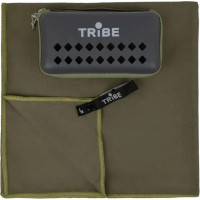 Рушник TRIBE Army Green L з мікрофібри Pocket Towel 60x120 см T-LC-0001