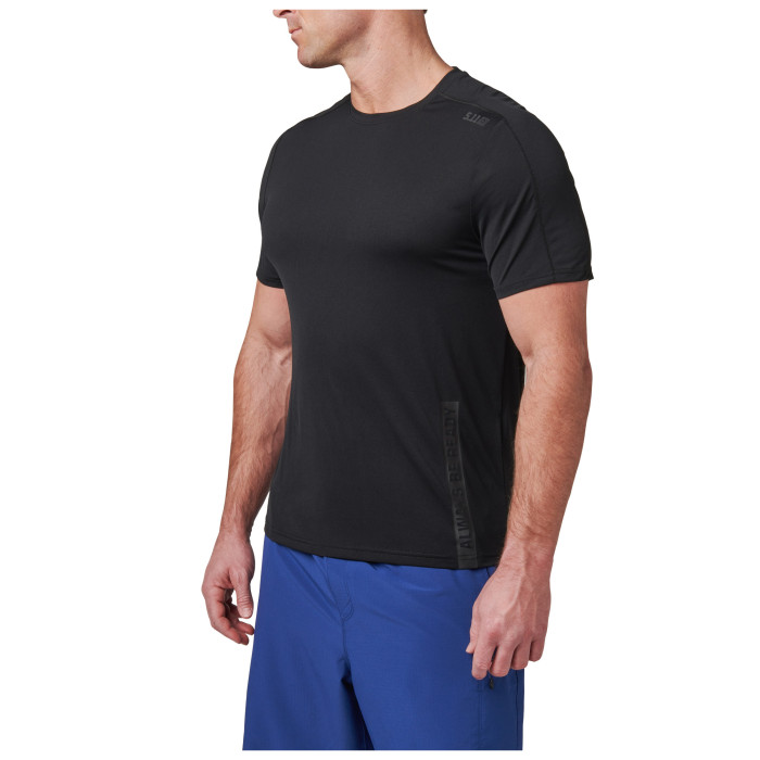 Футболка Black L 5.11 тактична потовідвідна Tactical No Mercy PT-R Short Sleeve Top  82133-1112
