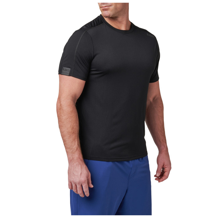 Футболка Black L 5.11 тактична потовідвідна Tactical No Mercy PT-R Short Sleeve Top  82133-1112